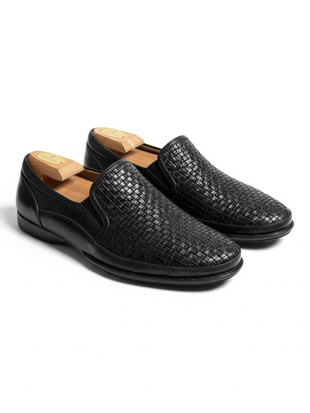 Pikolinos 𖤐 Woven Leather Comfort Loafer Slip On Dress Shoes 𖤐 Black 𖤐 9D